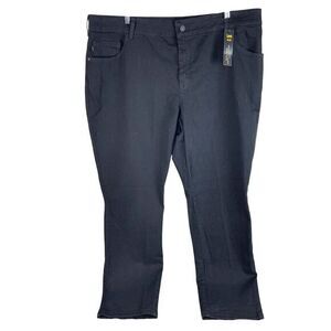 NEW Lee Womens Instantly Slims Relaxed Fit Straight Leg High Rise Jeans Plus 24W